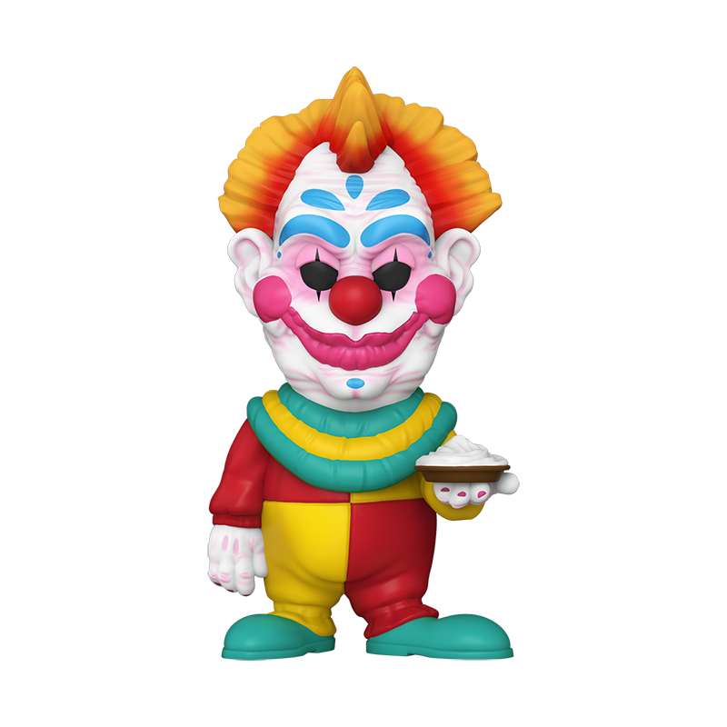 Pop! Bibbo from Killer Klowns from Outer Space, and he's armed with a pie.